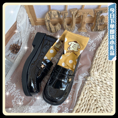 Ideamini原创魔法星-日系学生低跟乐福鞋英伦风方头小皮鞋女软妹制服鞋休闲鞋