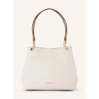 迈克·科尔斯(MICHAEL KORS)女士涂层帆布拼皮印花单肩包磁扣手提