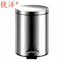 铁洋 不锈钢垃圾桶 8L加厚带缓降 个