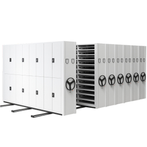 文灵移动密集架档案柜手摇轨道钢制智能电动密集柜资料文件柜