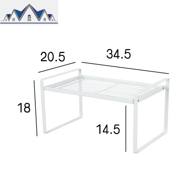 厨房橱柜内分层置物架柜子台面分隔板放锅架碗架桌面水下收纳架 三维工匠
