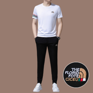 恒源祥高档桑蚕丝男士休闲运动套装男夏季短袖圆领搭配冰丝夏装潮