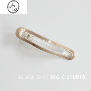 JiMi韩国ins风气质鸭嘴夹后脑勺高级感发卡大号边夹盘发百搭发饰品女