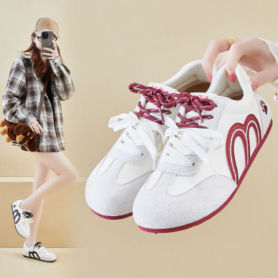 内增高20266春季德训小白鞋新款韩版ins女学生增高运动休闲鞋_763