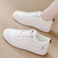 秋季小白鞋新款韩版ins女学生厚底增高皮面透气休闲鞋_4