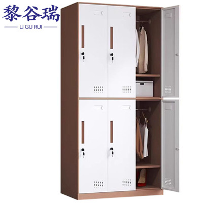 黎谷瑞 更衣柜 六门90*50*185cm 台(咖白套色)