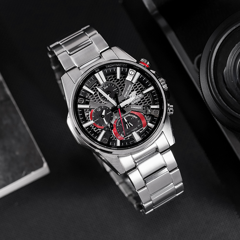 生日送礼CASIO旗舰店卡西欧手表男EDIFICE海神限量太阳能智能蓝牙非机械防水商务男士手表石英表男表EQB-1000