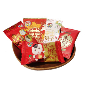 喔喔阿胶枣喜枣无核金丝小枣情牵一生枣生贵子散装结婚喜糖500g