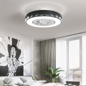 苏宁放心购 超薄吸顶风扇灯隐形静音家用餐厅卧室吊扇灯现代简约儿童房间电扇灯