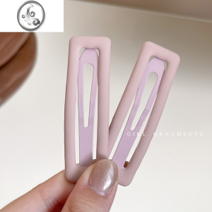 JiMi简约气质方形发夹侧边刘海碎发边夹bb夹发卡网红韩式头发夹子头饰