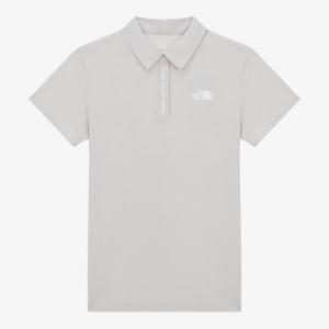 THE NORTH FACE女士冰绿色短袖polo衫透气运动休闲T恤