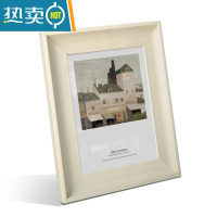 敬平欧式创意小相框摆台挂墙6 7 8 10寸5七寸六 A4洗照片做成相框摆件 白木色 5寸摆台[8.9*12.7cm]