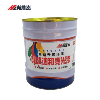 和居态 桔黄色醇酸调和亮光漆 15千克 桶