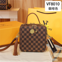 MKJ欧美时尚百搭棋盘格盒子小方包包女2023新款老花箱子高级感单肩斜挎手提包小包