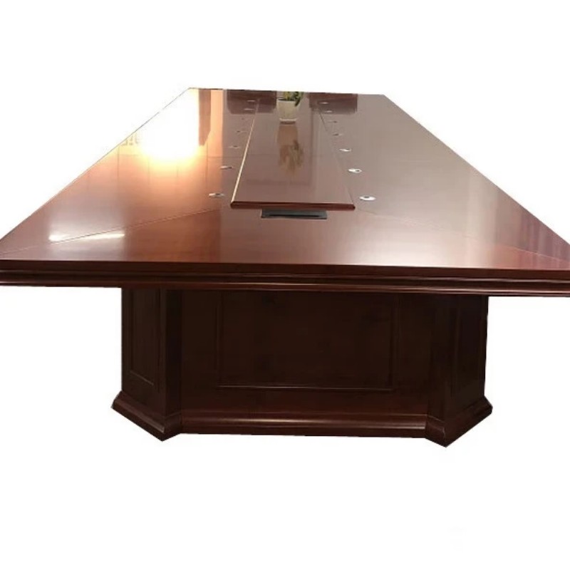 涵美大成 E1级高密板贴木皮会议桌 定制 米