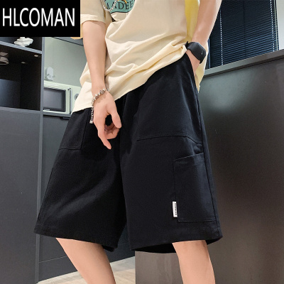 HLCOMAN夏季薄款工装短裤男潮牌ins休闲直筒5分日系外穿港风潮流五分裤子