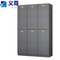 义尊 衣柜 布纹灰6门 台