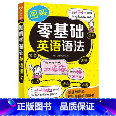 [正版]全新 图解零基础英语语法外语/语言文字/实用英语/生活英语零基础英语语法入门自学书籍英语语法书英语语法新思维课