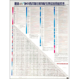 醉染图书450种西注剂配伍应用检索表(第2版)9787521411690