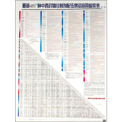 醉染图书450种西注剂配伍应用检索表(第2版)9787521411690
