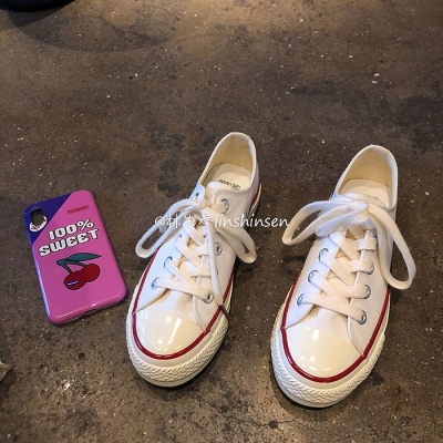 简翔帆布鞋女2020夏新款韩版190s百搭小白鞋原宿ulzzg学生白色板鞋休闲鞋