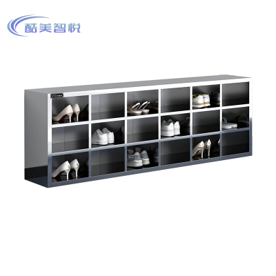 酷美智悦 304不锈钢单面18格鞋柜1800*300*600mm KM-JZ522 个