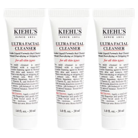 科颜氏(Kiehl's)保湿洁面乳小样30ml*3瓶温和清洁高保湿控油祛痘金盏花洁面啫喱