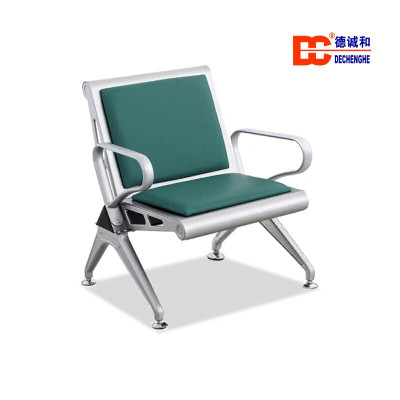 德诚和不锈钢皮面排椅等侯椅机场椅候车椅银行椅单人位DCH-DHY07款480*460*850mmH把