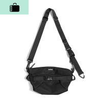 休闲包男士斜挎包潮牌单肩包学生工装包时尚潮流胸包女insNEW LAKE 黑色男士单肩包