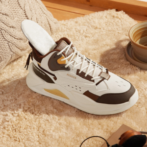 361°加绒男鞋运动鞋冬季新款休闲保暖鞋二棉鞋厚底加毛高帮板鞋男