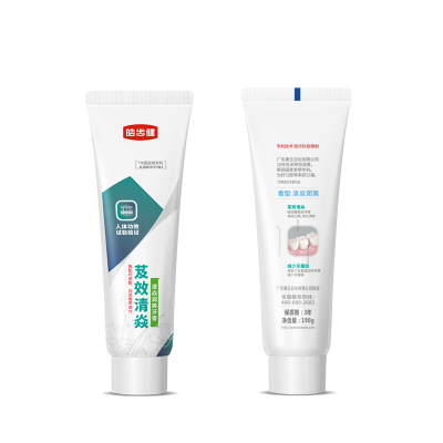 皓齿健 芨效清焱 清焱润爽 绿茶薄荷 190克 牙膏 (计价单位:支) 白色