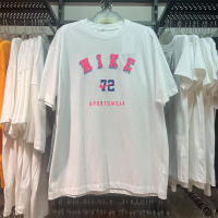 NIKE耐克短袖T恤运动休闲舒适透气圆领针织女装DX7923-100 D