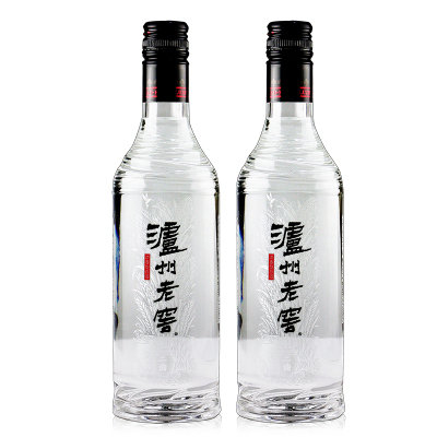 泸州老窖黑盖光瓶42度500ml*2瓶 浓香型白酒