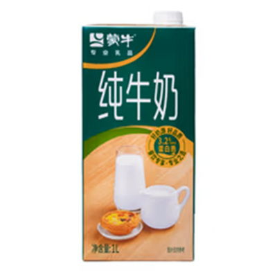 蒙 牛纯牛奶1L*12盒整箱装