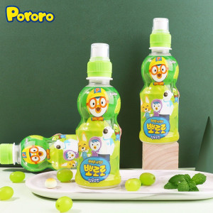 韩国原装进口 啵乐乐青葡萄味饮料235ml*8