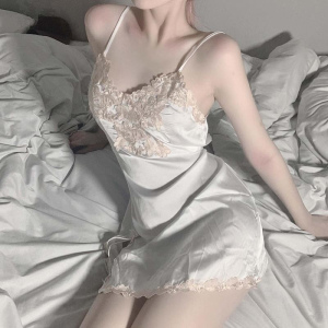长夜漫漫情趣内衣女 性感透明家居内衣吊带情趣睡衣睡裙套装1014