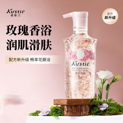 蔻斯汀 玫瑰花瓣 沐浴露 380g