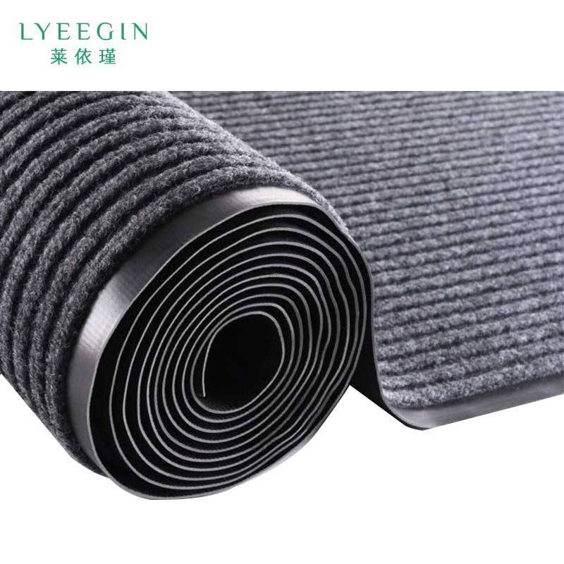 莱依瑾 LYEEGIN 双条纹 地毯 灰色0.9米宽(需要几米拍几米) 米