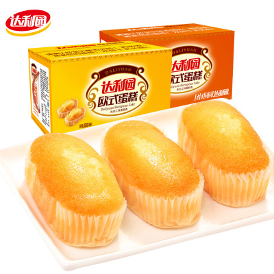 达利园欧式蛋糕（香橙味）1500g早餐面包糕点网红蛋糕零食小点心整箱批发