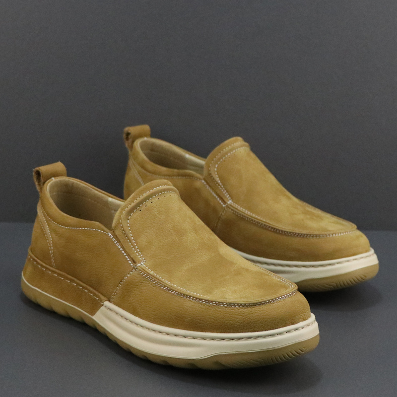 男士乐福鞋2026新款春季一脚蹬懒人鞋真皮透气轻便软底舒适休闲鞋