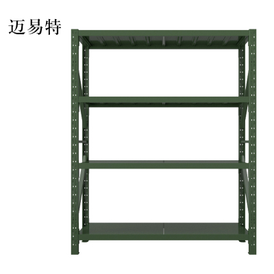 迈易特农具摆放架器材架军绿色拆装盾牌货架1.5米长存放架1500*600*2000