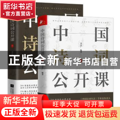 正版 中国诗词公开课(上下) 李定广 江苏凤凰文艺出版社 97875594