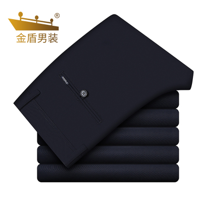 金盾(KIN DON)冬季厚款休闲裤男百搭长裤宽松直筒男裤冬天西裤男士裤子