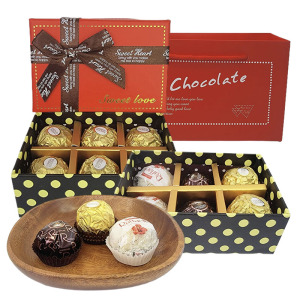 费列罗巧克力FerreroRocher费列罗榛果威化巧克力喜糖巧克力6粒装蝴蝶结纸盒礼盒装