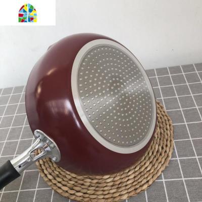 捡漏日式煎炒锅平底锅深煎锅不粘锅雪花酥烘培锅加深宝宝辅食 FENGHOU 墨蓝色28cm通用(无瑕疵)