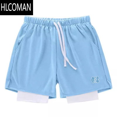 HLCOMAN北蓝美式运动短裤男篮球训练紧身透气跑步速干假不过膝健身裤