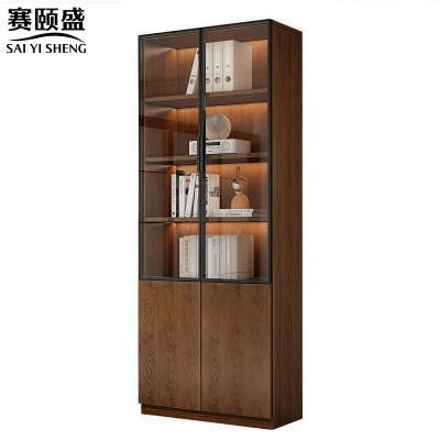 赛颐盛书籍展示柜双门双柜80*32*200cm台