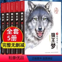 [全5册]沈石溪画本狼王梦小说 [正版]完整版狼王梦沈石溪动物小说全集 沈石溪狼王梦画本全套5册漫画版小学生三四五六年级