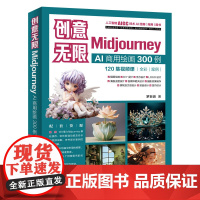 正版图书 创意无限:Midjourney AI商用绘画300例(120集视频课) 罗巨浪 清华大学出版社 图像处理软件