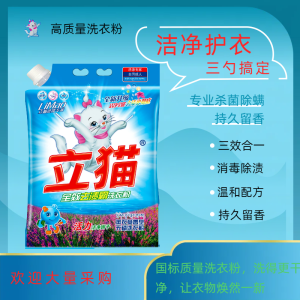 立猫吸嘴包装薰衣草洗衣粉1.318kg/袋 薰衣草香味 1.318kg/袋